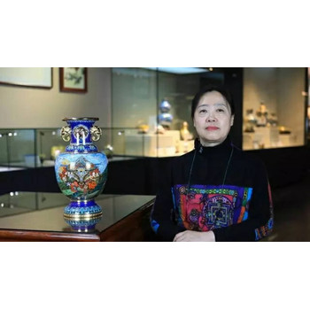 景泰藍《中國?！风娺B盛金獎作品