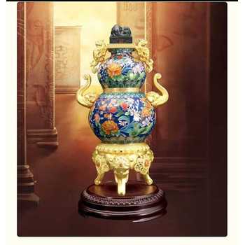 鐘連盛、宋世義強(qiáng)強(qiáng)聯(lián)袂景泰藍(lán)世代連升·六福吉象寶尊