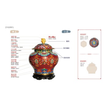 戴嘉林景泰藍(lán)財(cái)福滿貫大祝福景泰藍(lán)蓋罐