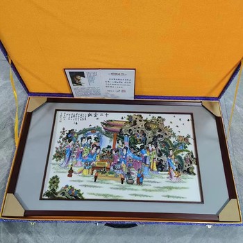 王錫良創(chuàng)作十二金釵粉彩瓷板畫經典創(chuàng)作非遺傳承