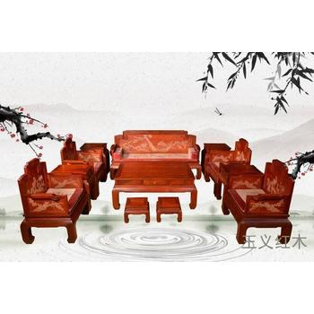 新中式紅木家具王作紅木家具，交趾黃檀家具