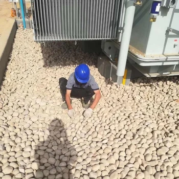 呼倫貝爾滿洲里市鵝卵石米黃色鵝卵石變壓器濾油池用途