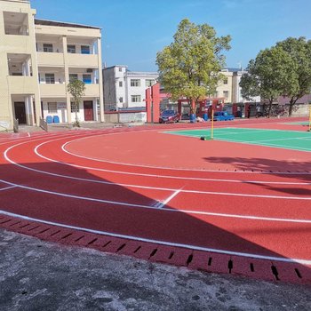 荊門塑膠跑道施工_咸寧籃球場施工_黃岡足球場設計安裝
