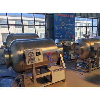 600型真空滚揉机装料量450L2.95kw电机可以连续滚揉可编程控制