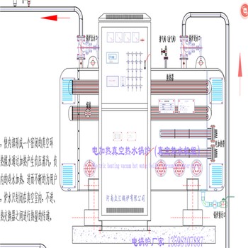 480KW全自動電加熱真空熱水機(jī)組（真空熱水鍋爐）觸摸屏控制