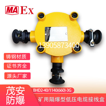 煤礦用三通接線盒BHD2-40/1140（660）-3G礦用隔爆低壓電纜接線盒
