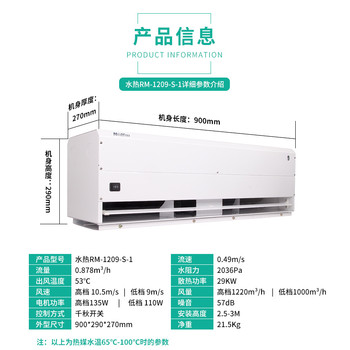 北京綠島風(fēng)水熱風(fēng)幕機(jī)RM-4009-S-1貫流式風(fēng)幕機(jī)RM-4012-S-1