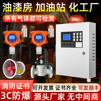 可燃?xì)怏w探測(cè)報(bào)警器工業(yè)天然氣液化氣油漆聯(lián)動(dòng)風(fēng)機(jī)有毒有害檢測(cè)儀