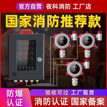 夜科可燃氣體探測報警器工業天然氣液化氣油漆有害濃度泄漏檢測儀