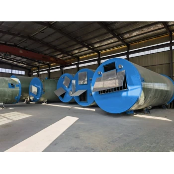 四川污水截流井一體化泵站現(xiàn)場安裝