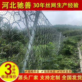 定制邊坡防護(hù)網(wǎng)山體防落石滑坡柔性鋼絲網(wǎng)主動(dòng)被動(dòng)邊坡防護(hù)網(wǎng)