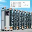 學(xué)校企業(yè)只能平移大門工地廠房不銹鋼鋁合金電動(dòng)伸縮門自動(dòng)開(kāi)關(guān)