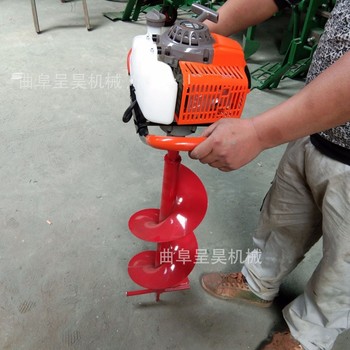 大面積果園施肥挖坑機(jī)二沖程地鉆打孔機(jī)呈昊銷售