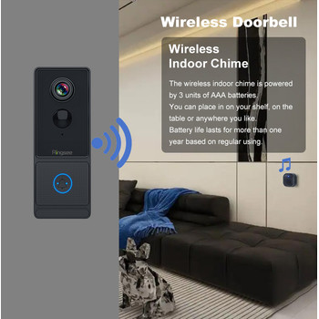Ringsee智能無線門鈴VDC9102Wifi門鈴高清監控攝像頭