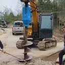 螺旋鉆機(jī)選對(duì)款一天多打10個(gè)孔鑫金鉆200*2米特制鉆桿