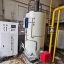 8萬大卡800平采暖容積式熱水鍋爐油氣兩用型