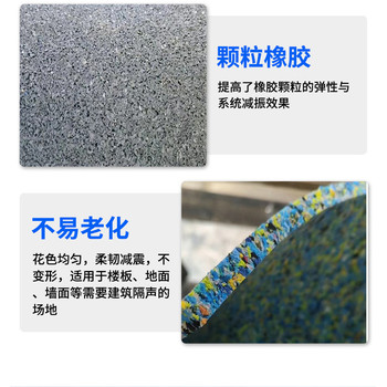 聚氨酯發(fā)泡隔音減震墊健身房裝修橡膠地墊游樂場地隔聲吸音橡膠墊