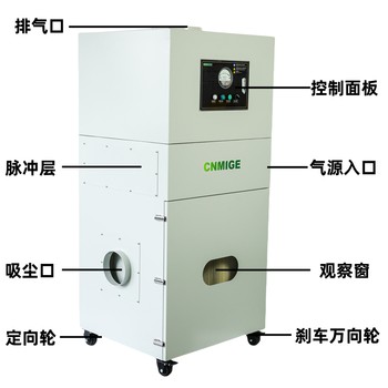 脈沖布袋濾筒除塵器移動(dòng)式設(shè)備激光切割打磨粉塵收集器工業(yè)集塵器