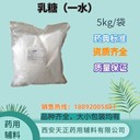 藥用輔料一水乳糖醫(yī)藥級乳糖粉200目原廠5kg一袋藥典標(biāo)準(zhǔn)25kg