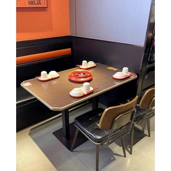 餐饮店家具定制肉蟹煲店家具肉蟹煲店卡座沙发