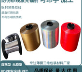 防偽線繩索絲繩標(biāo)示線布標(biāo)織嘜線煙包膜拆封易撕線透明金紅色