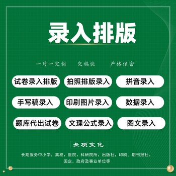 录入排版外包资料录入整理外包