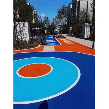 南京市彩色瀝青冷補料造價園林景觀彩色路面冷拌彩色瀝青