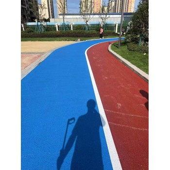 咸陽市公園冷拌彩色瀝青施工開袋即用小區(qū)藍(lán)色瀝青路面造價(jià)