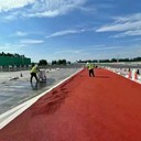 西雙版納州公園彩色陶瓷顆粒路面全國(guó)發(fā)貨人行天橋彩色陶瓷顆粒