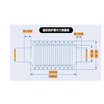 圆形伸缩式丝杆保护套钢丝圈支撑机床丝杆防护罩轴升降防尘罩