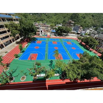 福建廈門塑膠跑道材料施工透氣型硅PU足球場(chǎng)施工改造