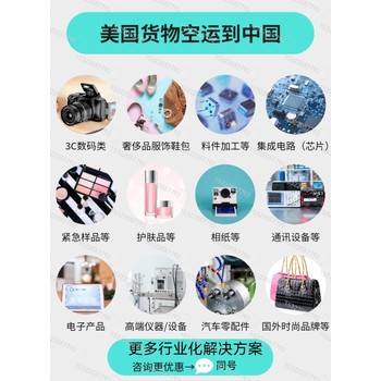 2025年美國空運到中國的物流