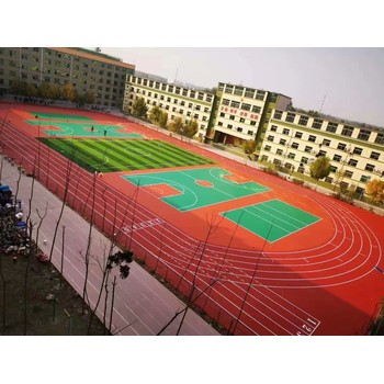 江西贛州吉安運動場塑膠跑道施工籃球場施工