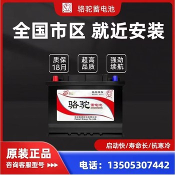 駱駝蓄電池廠家出售，6-QW-100AH汽車免維護電瓶