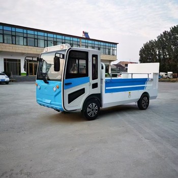 電動垃圾清運車8桶垃圾桶轉運車圍板運輸車生產(chǎn)定做