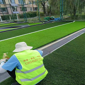 平原人造草坪鋪裝塑膠跑道施工幼兒園塑膠場地鋪裝體育場地施工