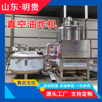 蘋果片加工設備低溫真空油炸機