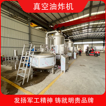 蘋果片加工設備低溫真空油炸機