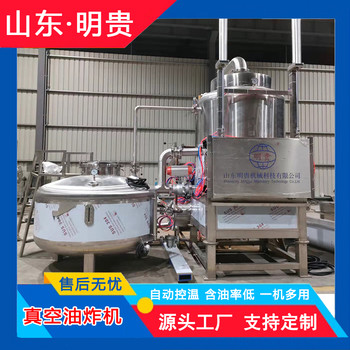 蘋果脆片加工低溫真空油炸機