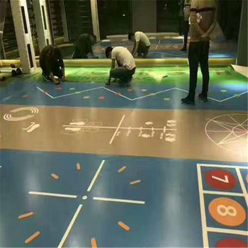延安乒乓球塑膠地板室外籃球場地地膠舞蹈室地膠報價