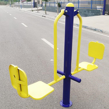 新鄉公園健身器材塑木半包健身器材定制不銹鋼器材