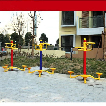 南京廣場健身器材塑木全包健身器材騎馬器