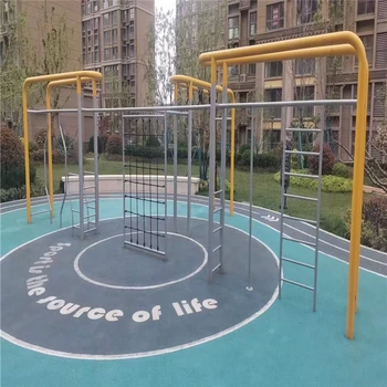 加工公園里的健身器材,木塑健身器材,加厚管材