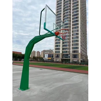 營口學校籃球架方管籃球架圓管地埋籃球架