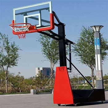 綿陽凹箱籃球架方管籃球架平箱仿液壓籃球架