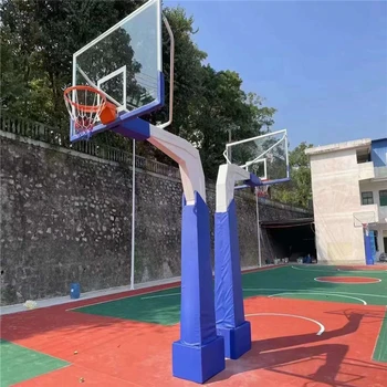 綿陽凹箱籃球架方管籃球架平箱仿液壓籃球架