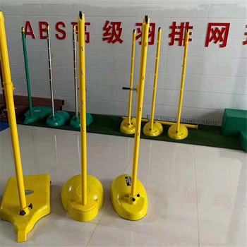 淄博鑄鐵底座羽毛球柱直埋式排球柱多功能排球柱