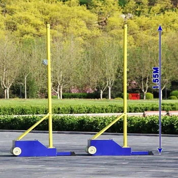 大興安嶺羽毛球柱新款移動式排球柱多功能排球柱