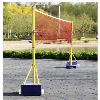 衢州鑄鐵底座羽毛球柱地埋式排球架比賽用排球柱