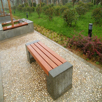 晉城鑄鐵防腐木座椅休閑廣場(chǎng)座椅公園休閑椅
